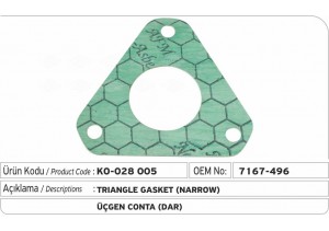 7167-496 Üçgen Conta (dar)