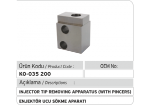 Enjektör Ucu Sökme Aparatı